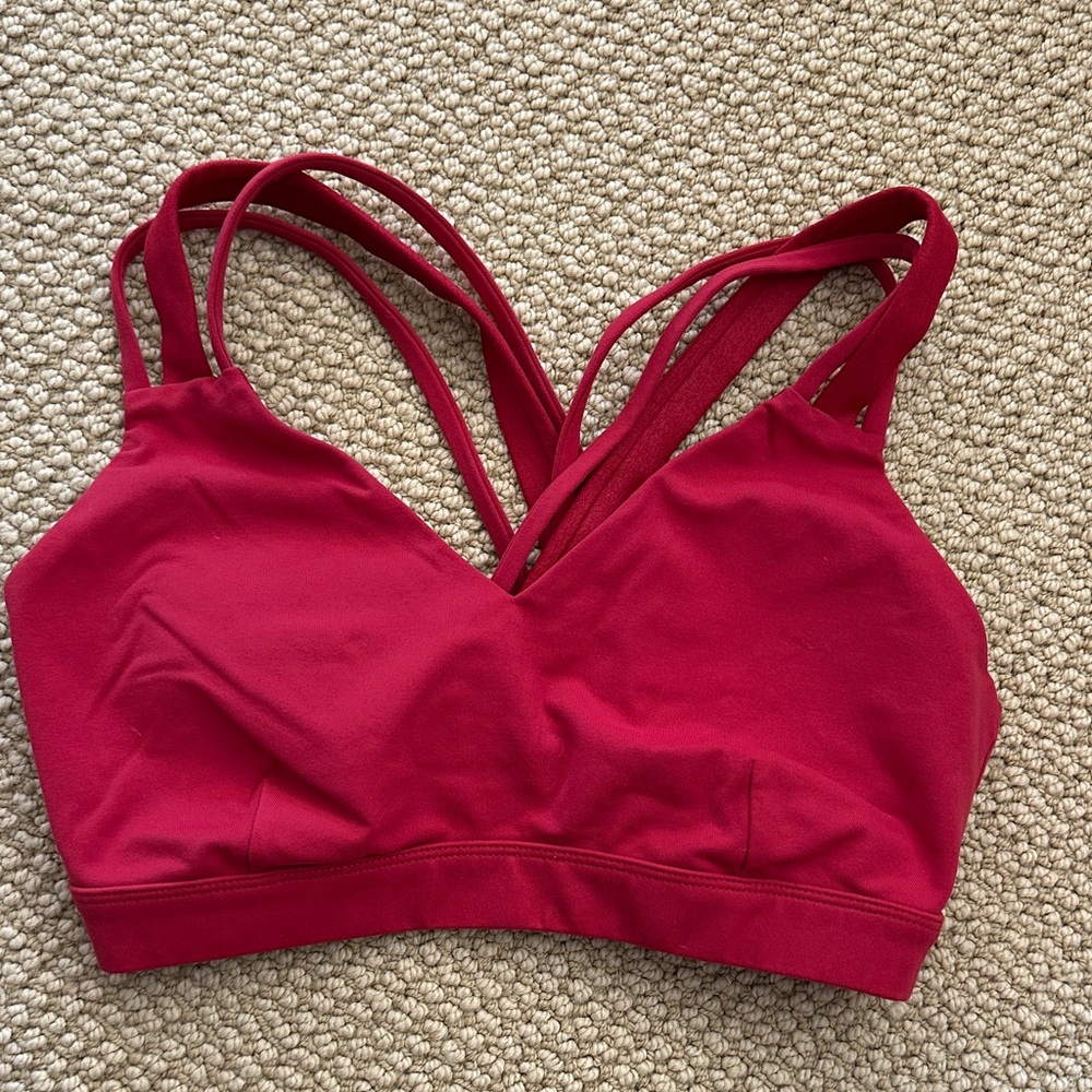 Women's Red Strappy Bralette